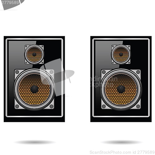 Image of musical speakers