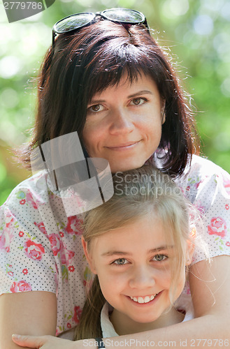 Image of Happy mother and daughter