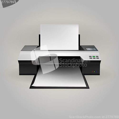 Image of Illustration of inkjet printer