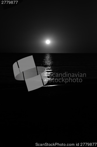 Image of monochrome sunset