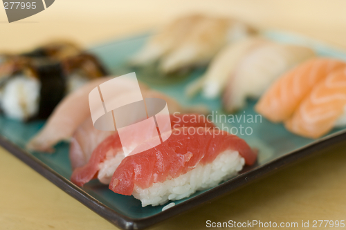 Image of closeup of sushi
