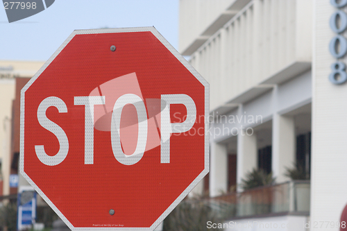 Image of Big stop sign