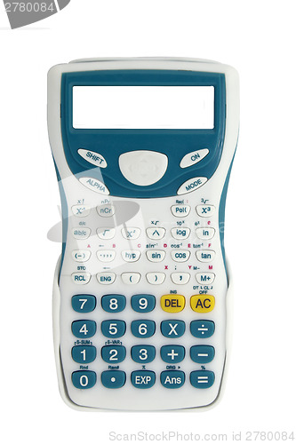 Image of Top view of a calculator