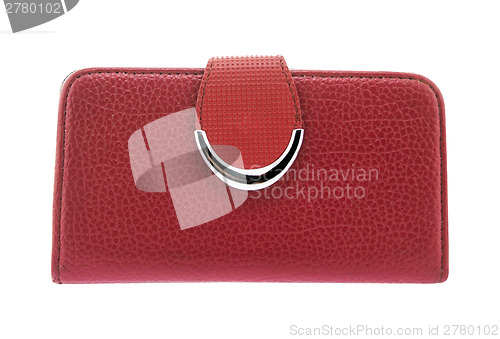 Image of red purse on a white background