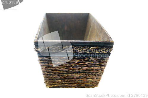 Image of Empty brown flower pot