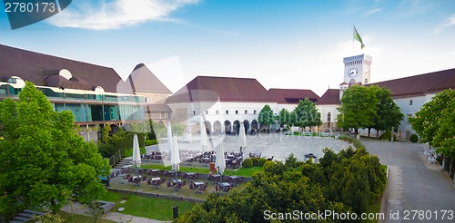 Image of Ljubljana castle, Slovenia, Europe.