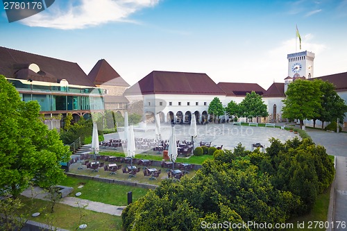 Image of Ljubljana castle, Slovenia, Europe.