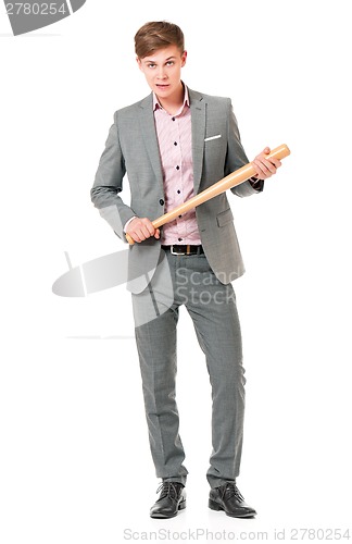 Image of Man with baseball bat