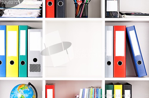 Image of Folders on shelves