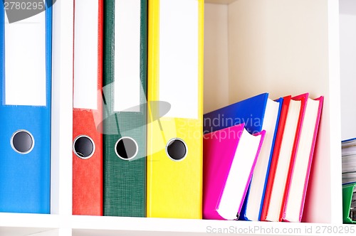 Image of Folders on shelves