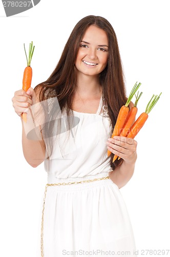 Image of Woman with vegetables