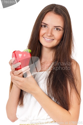 Image of Woman with vegetables