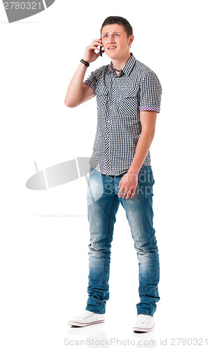 Image of Young man with phone