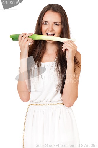 Image of Woman with vegetables