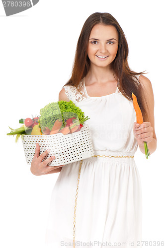 Image of Woman with vegetables