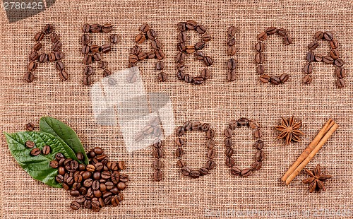 Image of Text of coffee beans