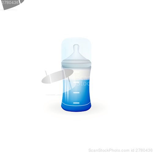 Image of Illustration of baby feeding bottle
