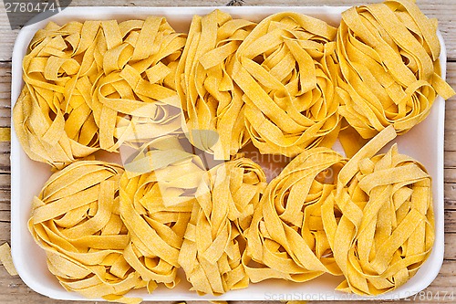 Image of raw egg pasta 