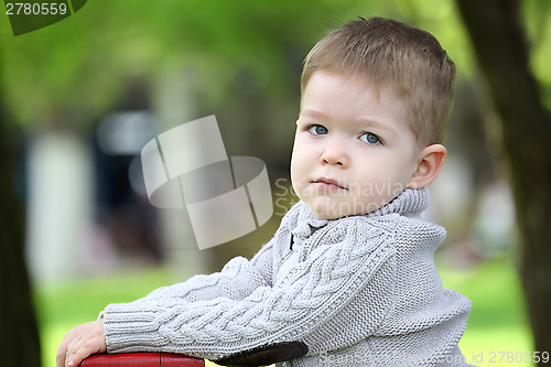 Image of Trendy 2 years old baby boy posing