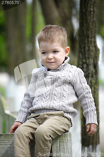 Image of Trendy 2 years old baby boy posing