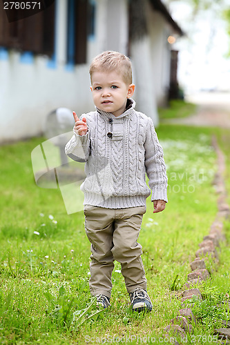 Image of Trendy 2 years old baby boy posing