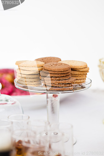 Image of Biscuits on glass tray