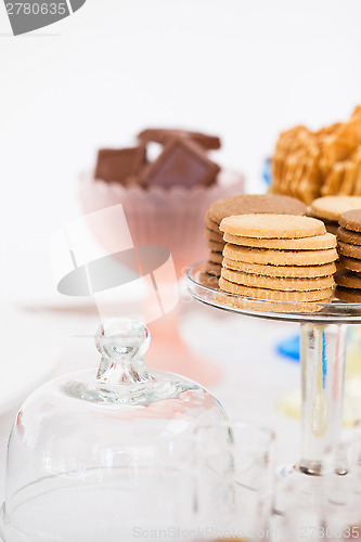 Image of Biscuits on glass tray