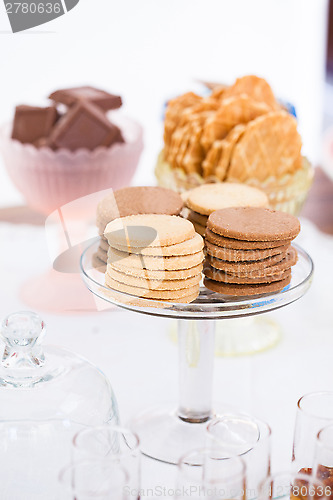 Image of Biscuits on glass tray