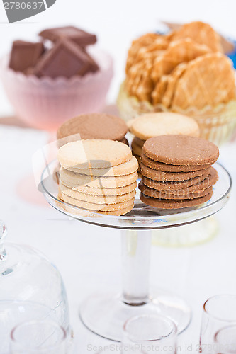 Image of Biscuits on glass tray