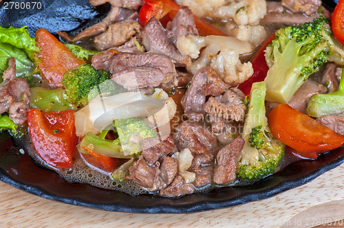 Image of meat with vegetables