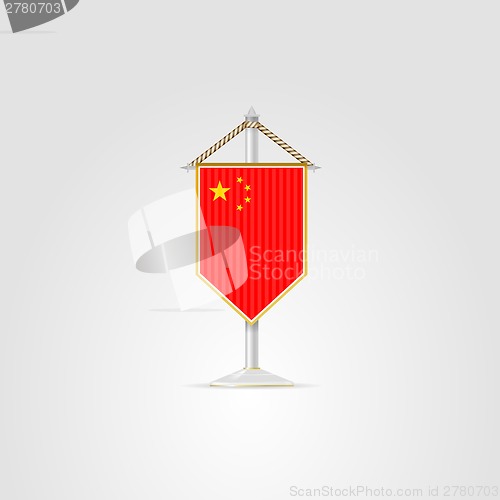 Image of Illustration of national symbols of Asian countries. China.