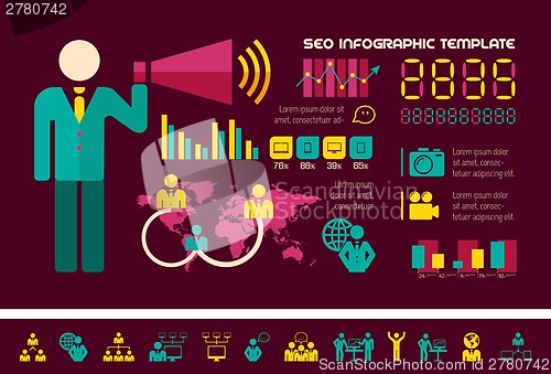 Image of Social Media Infographic Template.