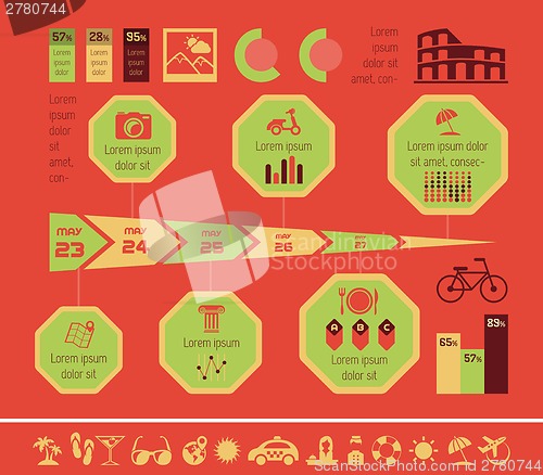 Image of Travel Infographic Template.