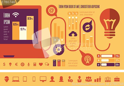 Image of Technology Infographic Elements