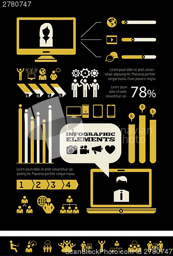 Image of Social Media Infographic Template.