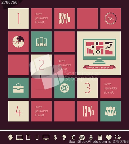 Image of Technology Infographic Elements