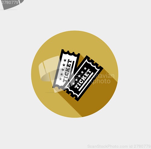 Image of Vector Vintage Ticket Icon