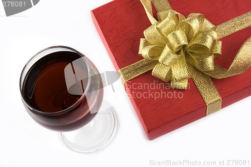 Image of Wine and Gift Box