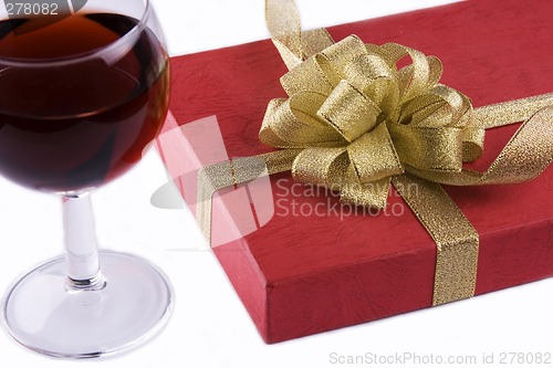 Image of Wine and Gift Box