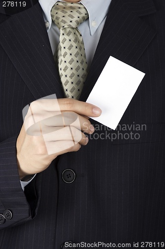 Image of Holding Name Card