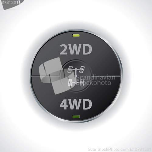 Image of 2wd and 4wd button switches