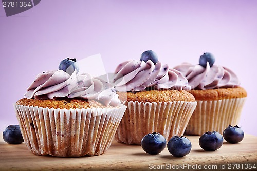 Image of blueberry cupcakes