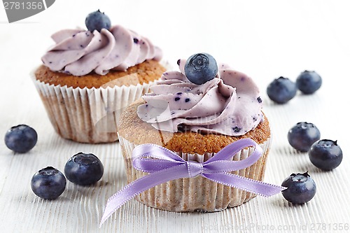 Image of blueberry cupcakes