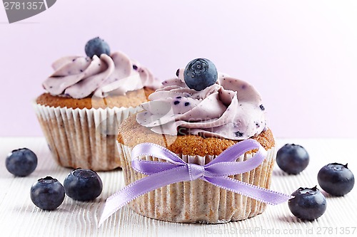 Image of blueberry cupcakes