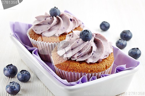 Image of blueberry cupcakes