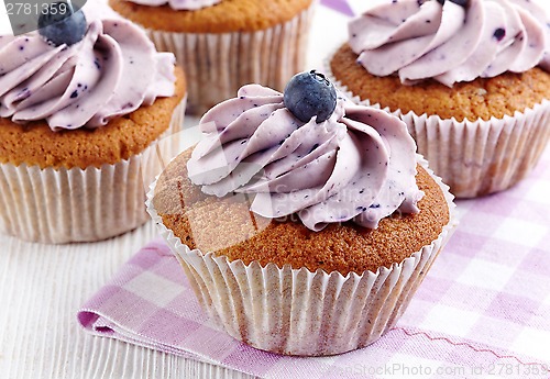 Image of blueberry cupcakes