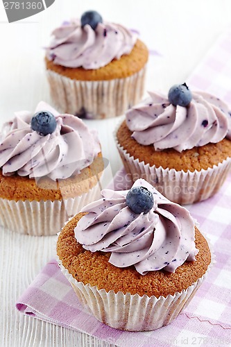 Image of blueberry cupcakes