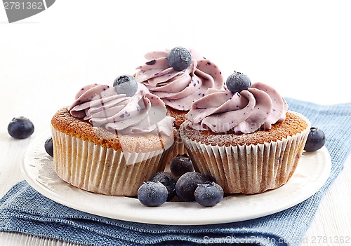 Image of blueberry cupcakes