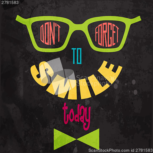 Image of Don't forget to smile! Motivational background