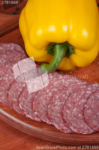 Image of Sausages with pepper